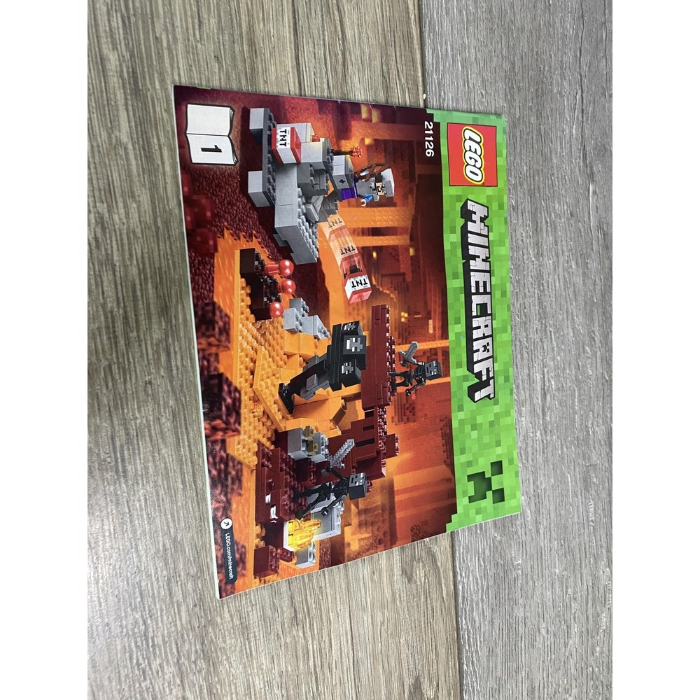 LEGO Minecraft 21126 The Wither Instruction Manual Book 1 2016 Illustrated Set